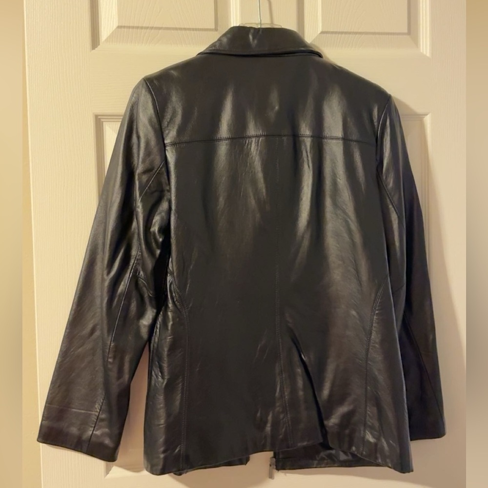 Colebrook Essentials Black Leather Jacket Woman’s… - image 2